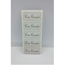 Etiqueta Adesiva Com Carinho 