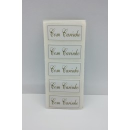 Etiqueta Adesiva Com Carinho 