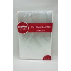 Saco Celofane Transparente 15x22 cm
