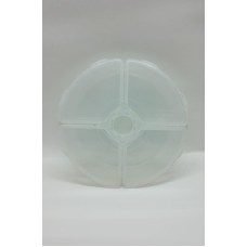 Caixa Organizadora Redonda com 4 Divisões 