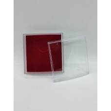 Caixa de Acrílico para Conjunto com Espuma Vermelha 