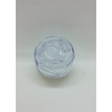 Caixa de Acrílico Rosa para Anel com Espuma Branca 