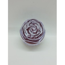 Caixa de Acrílico Rosa para Anel com Espuma Vermelha  