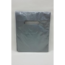 Sacola plastica Boca de Palhaço Prata