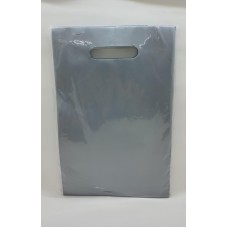 Sacola plastica Boca de Palhaço Prata