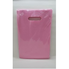 Sacola plastica Boca de Palhaço Rosa Bebe 