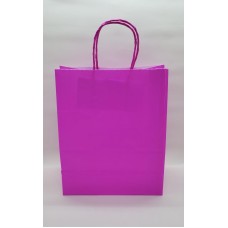 Sacola de papel Alça Torcida Pink 