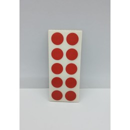 Etiqueta Adesiva Bolinha Vermelha 