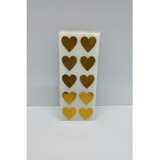 Etiqueta Adesiva Coração Dourado 