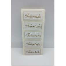 Etiqueta Adesiva Felicidades 