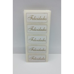 Etiqueta Adesiva Felicidades 