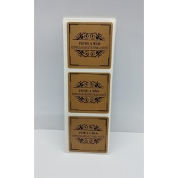 Etiqueta Adesiva Feito a Mão Especialmente para Você.